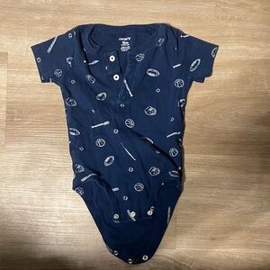 Carter's Dark Blue Sports Theme Bodysuit